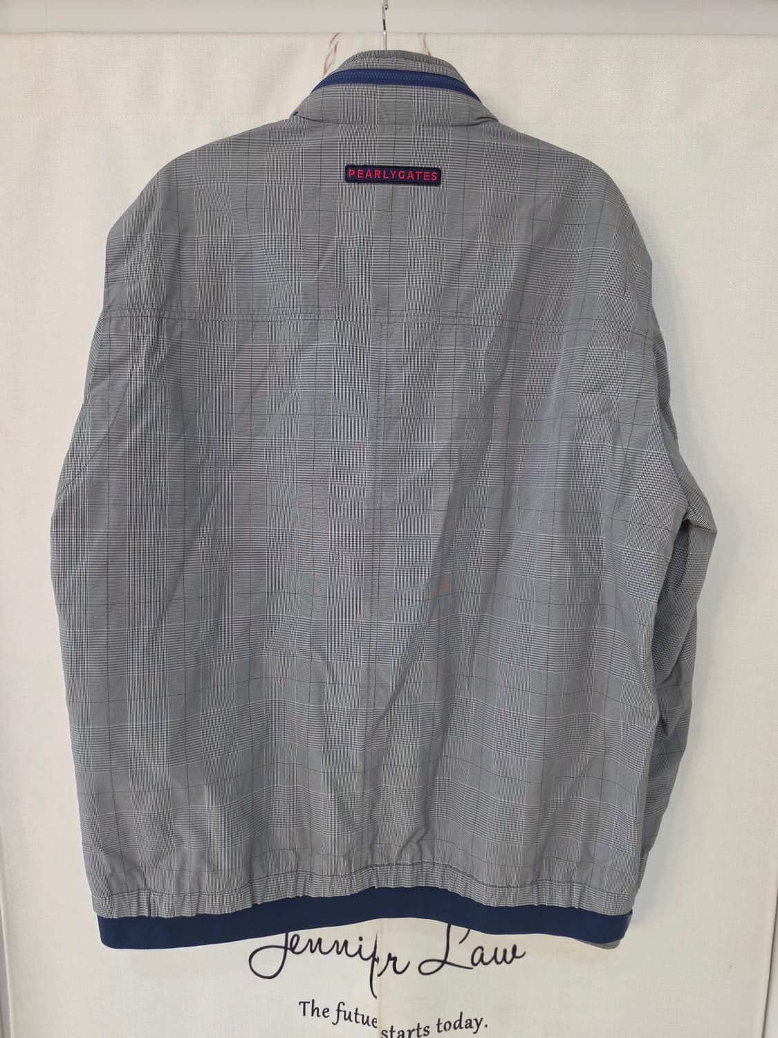 105)파리게이츠 골프 체크 패턴 점퍼 상품이미지2