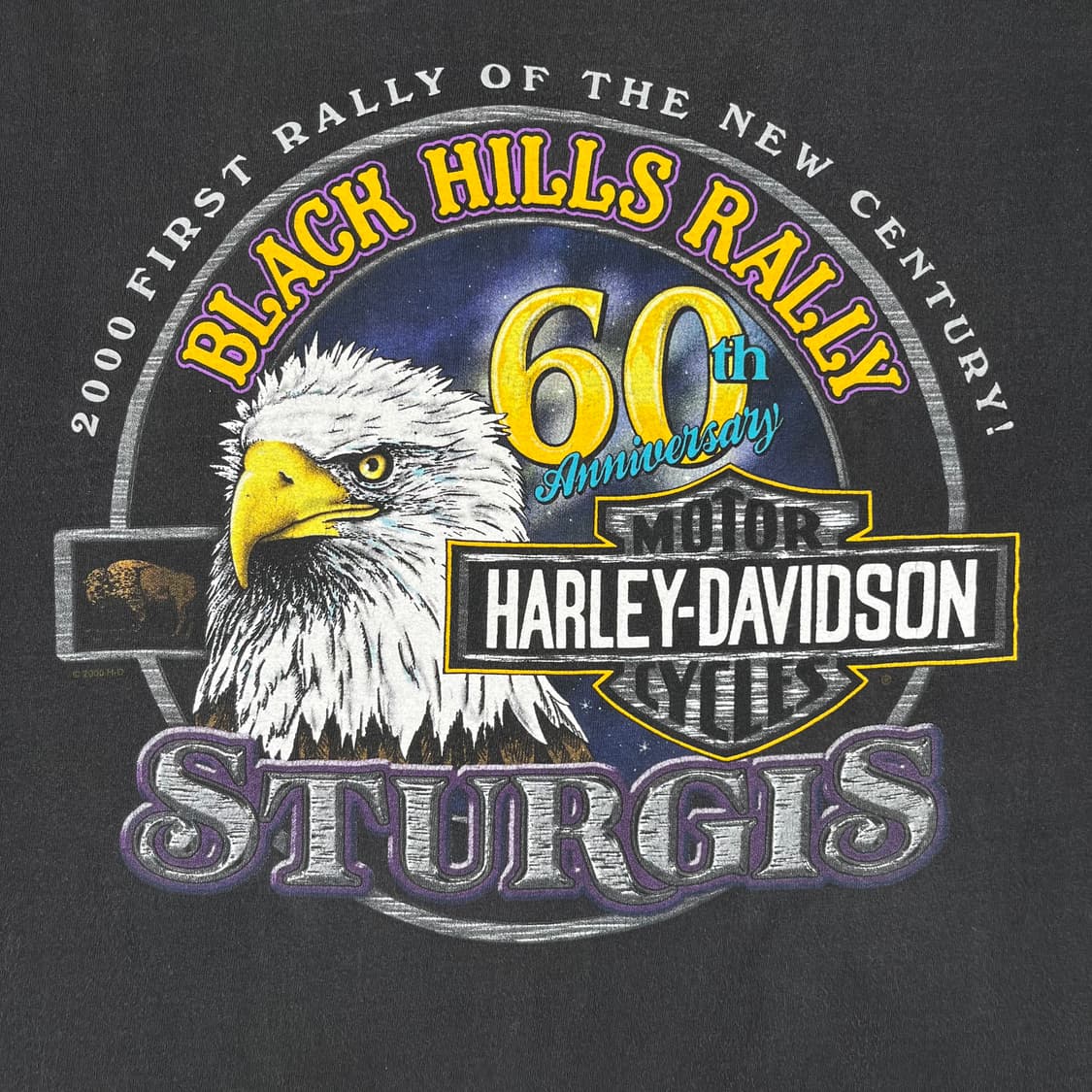 빈티지 할리데이비슨 60주년 sturgis 반팔 상품이미지6