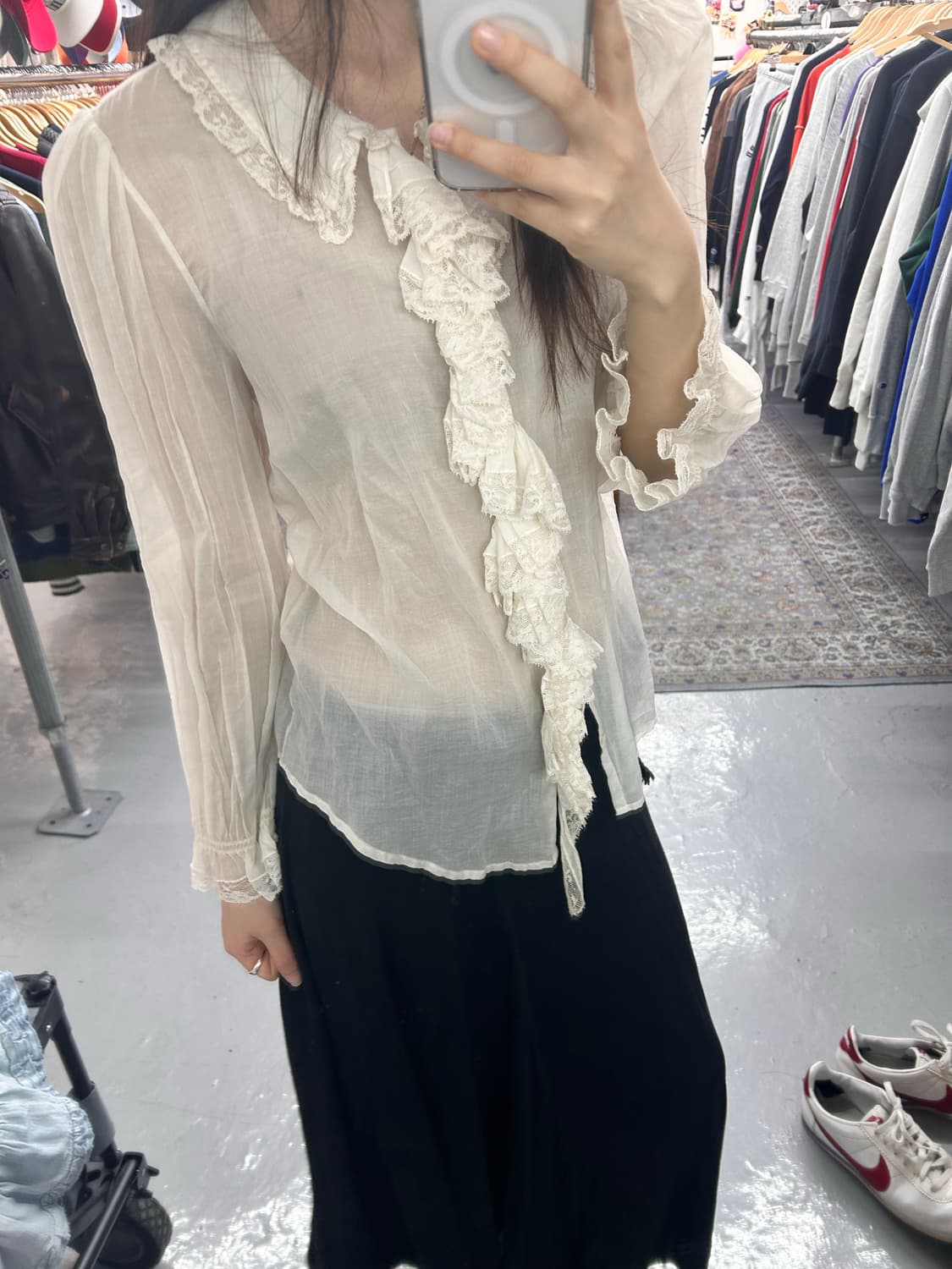 랄프로렌 스포츠 블라우스 프릴 상품이미지2