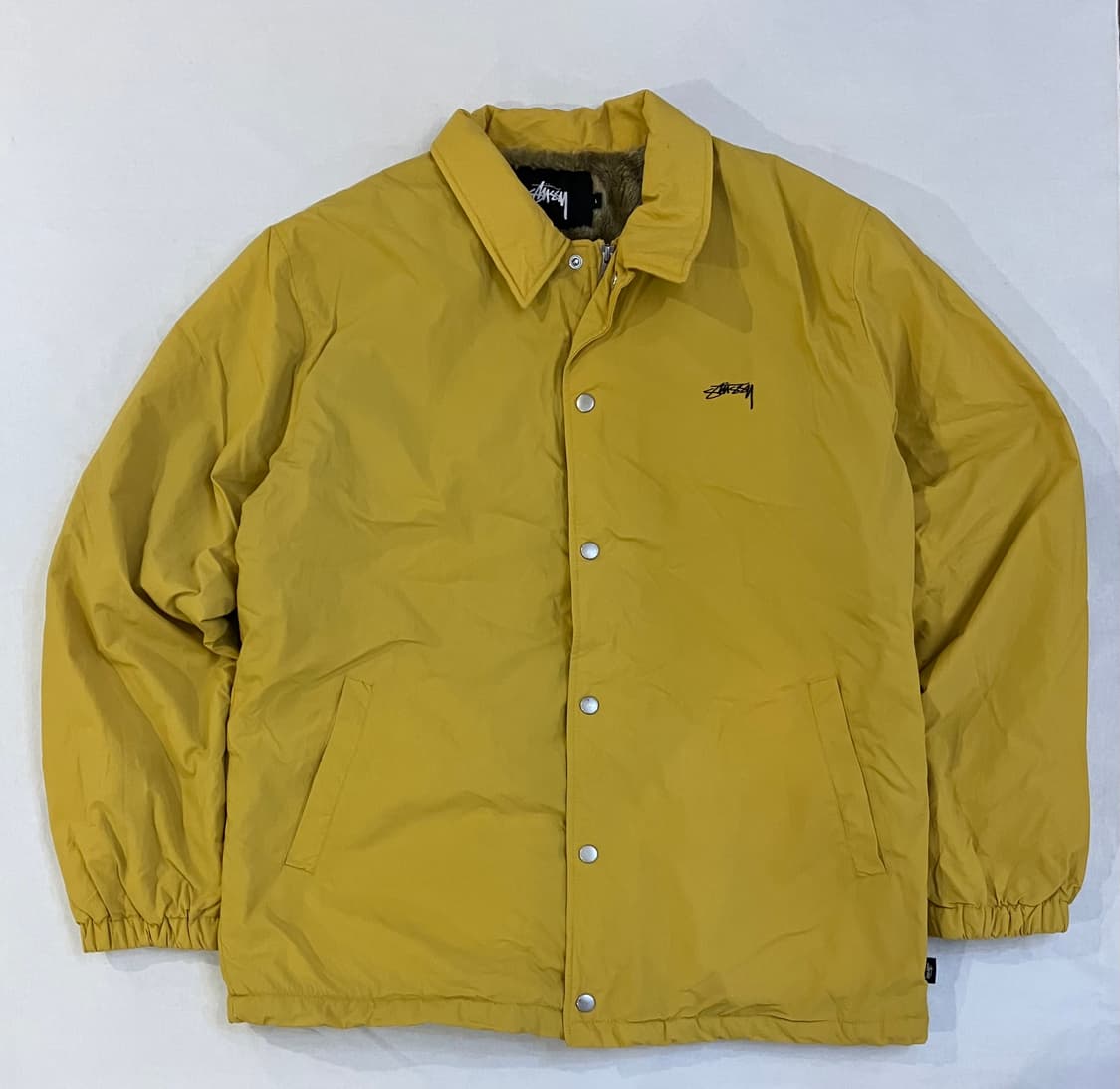 스투시 빈티지 셰르파 양털 코치자켓 플리스 옐로우 상품이미지3