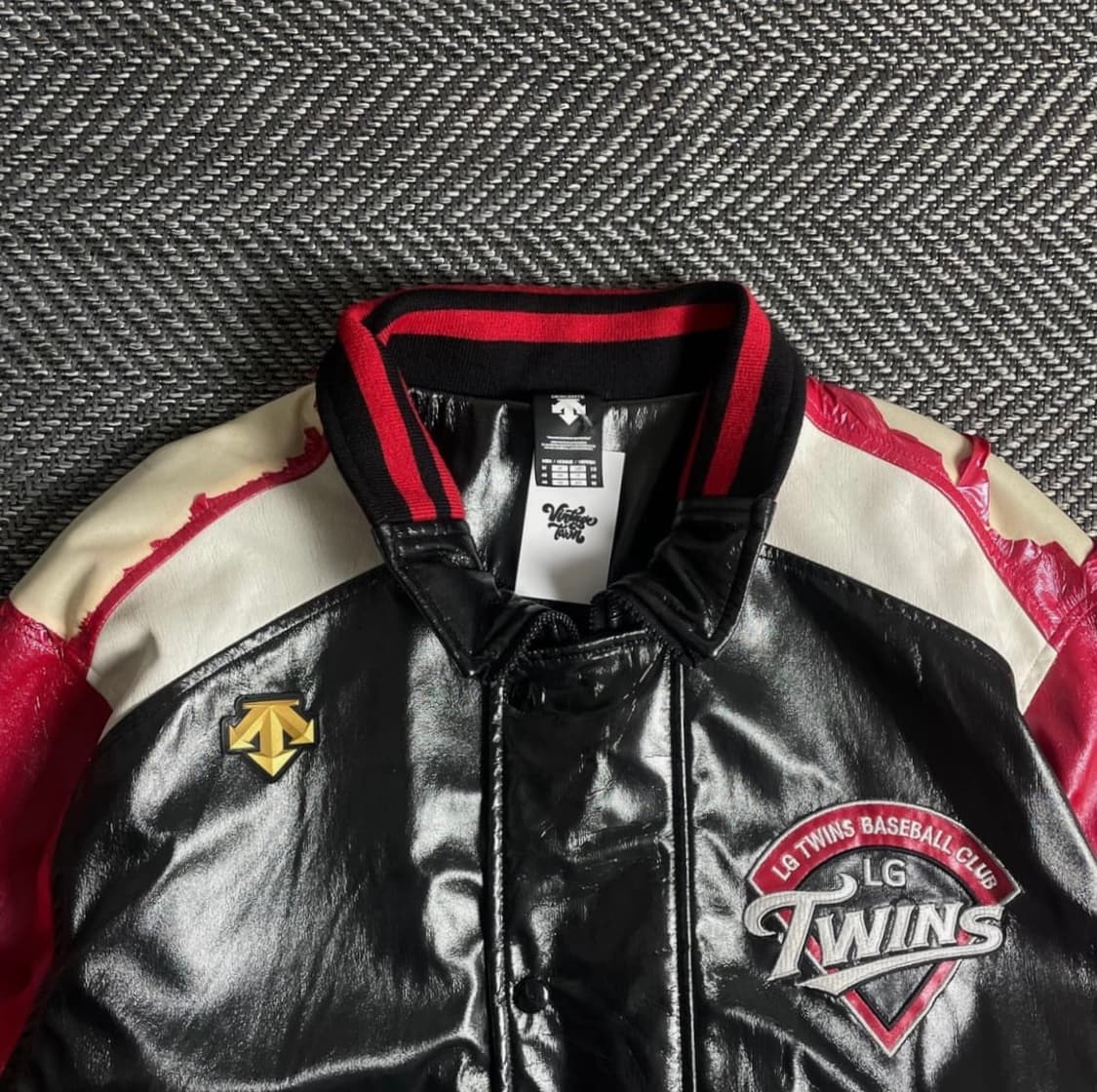 데상트 Lg 트윈스 올드스쿨 베이스볼 자켓o 2941 상품이미지4