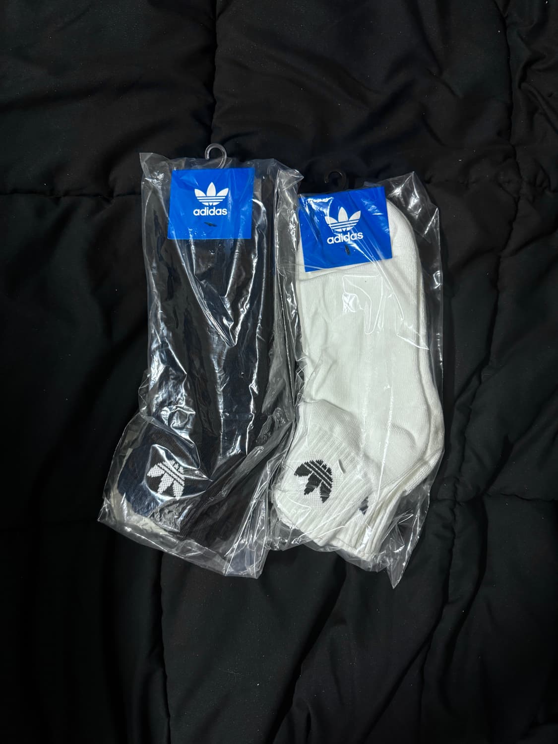 아디다스 오리지널스 미드 앵클 삭스 블랙, 화이트 새상품 일괄 상품이미지1