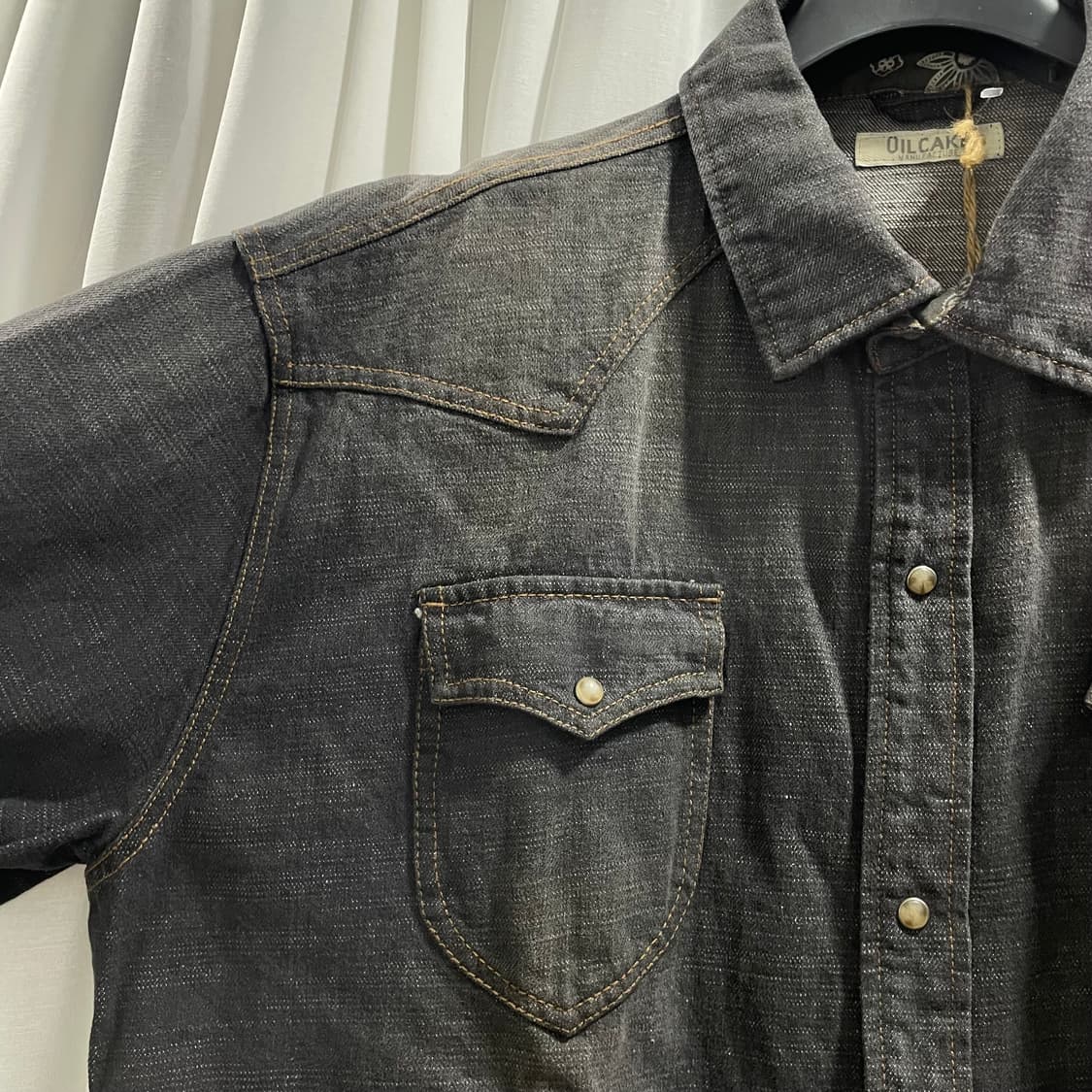 OIL CAKE/ 페이즐리 웨스턴 데님 셔츠/ 2XL 상품이미지3