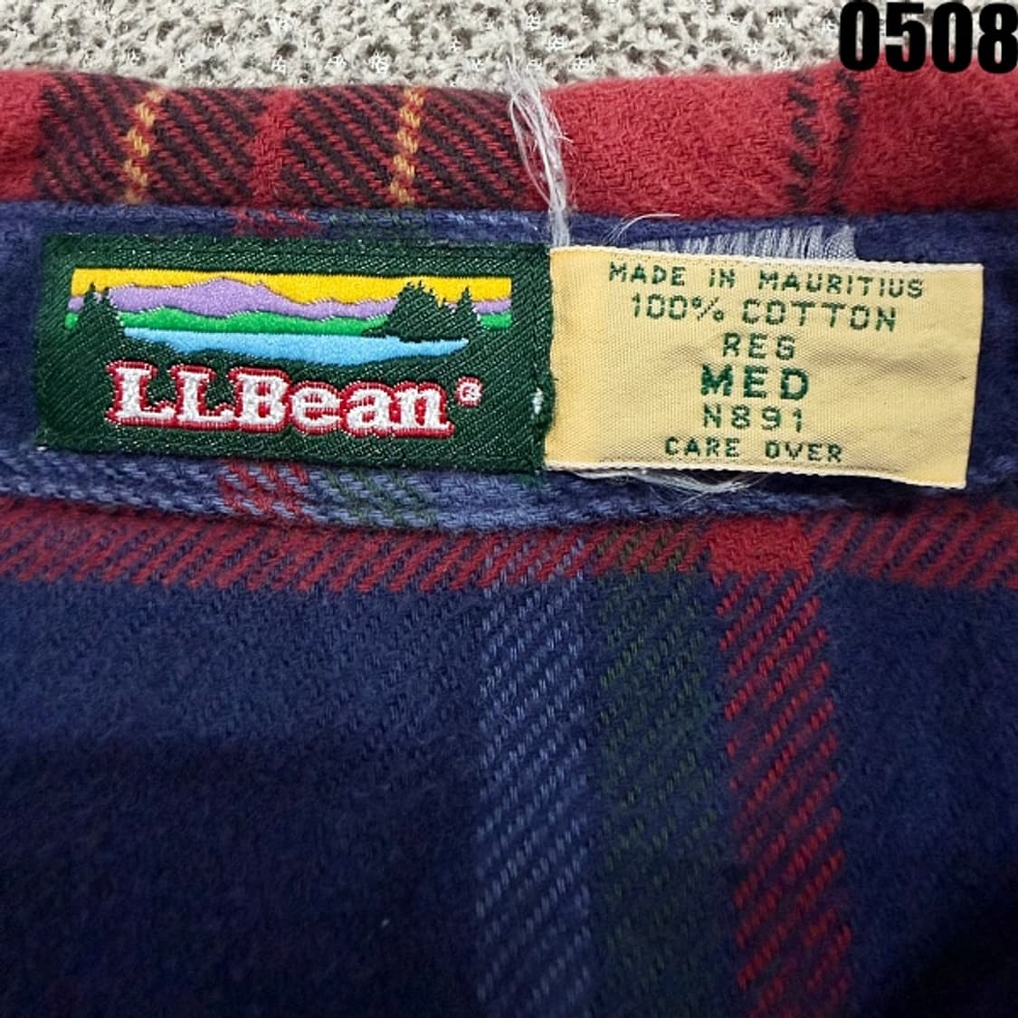 L.L.Bean 체크패턴 플란넬 셔츠 XXL 0508 상품이미지4