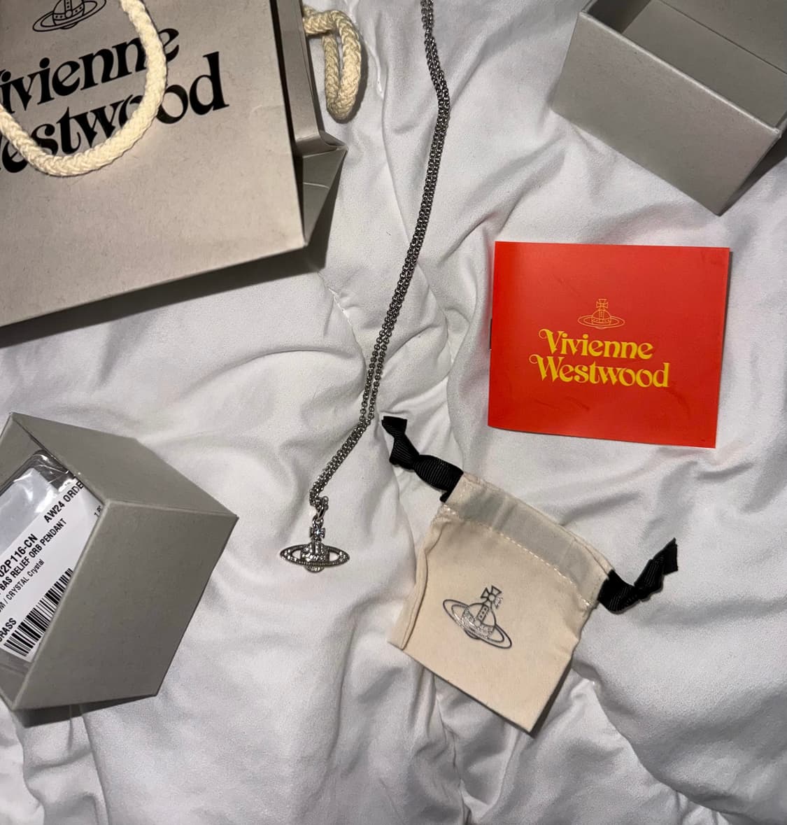 비비안웨스트우드 미니 바스 릴리프 목걸이 정품 상품이미지2
