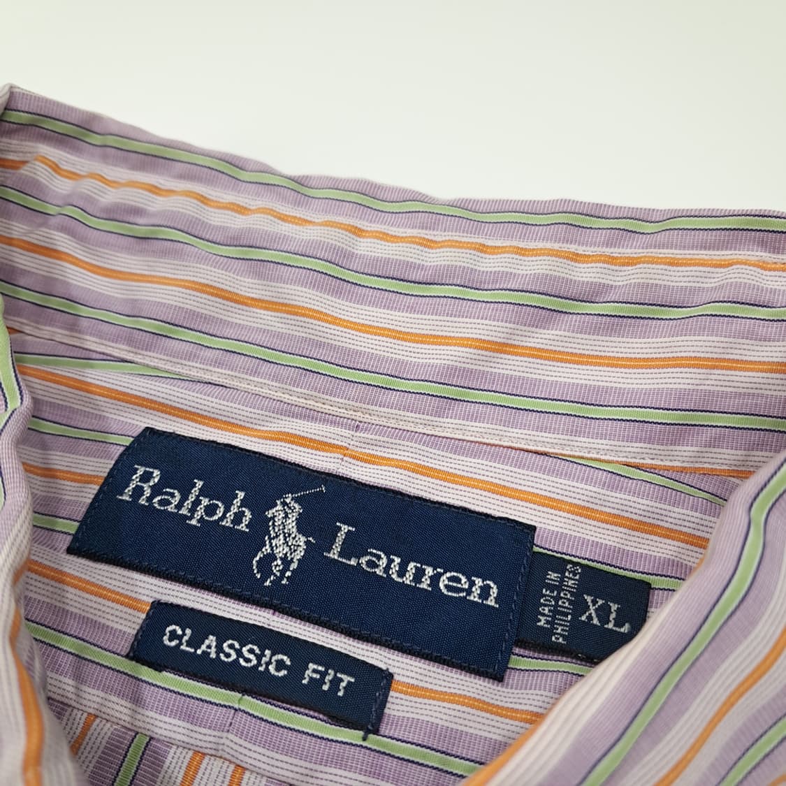 CL799 XL 폴로 00s 멀티스트라이프 라벤더 셔츠 남방 상품이미지3
