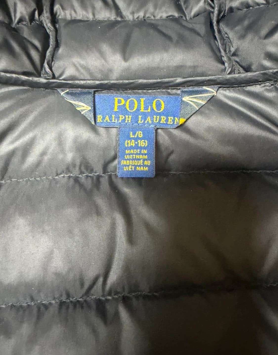 정품 폴로랄프로렌 블랙 레드포니 경량패딩 L 상품이미지4