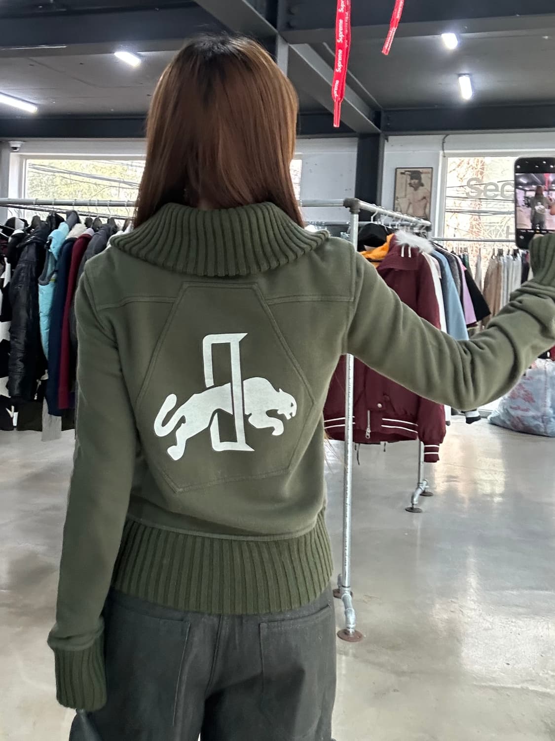 퓨마 OG Rudolf Dassler 하이넥 코튼골지집업 상품이미지2