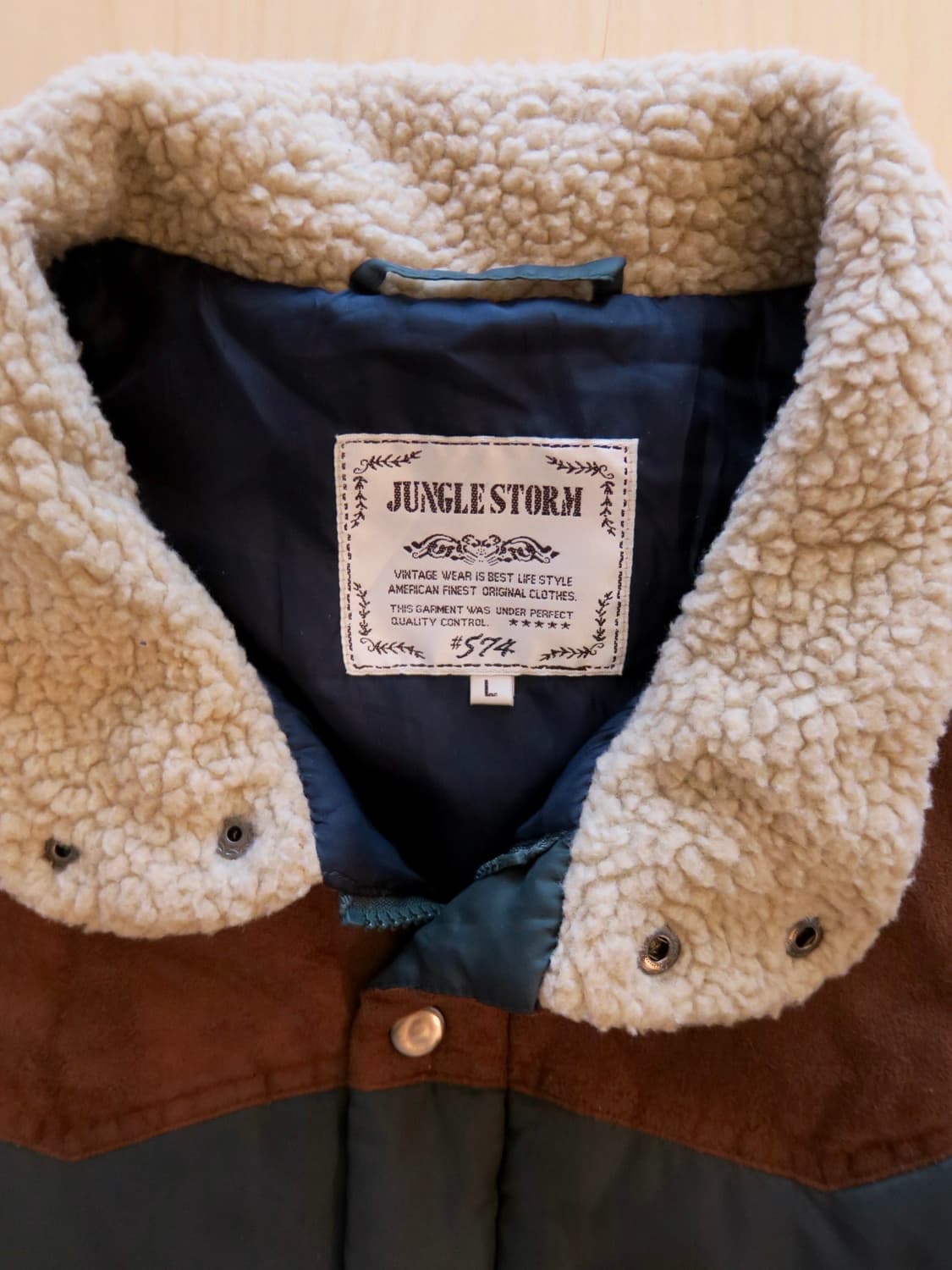 웨스턴 스타일 아메리칸 빈티지 스웨이드 패딩조끼 상품이미지4