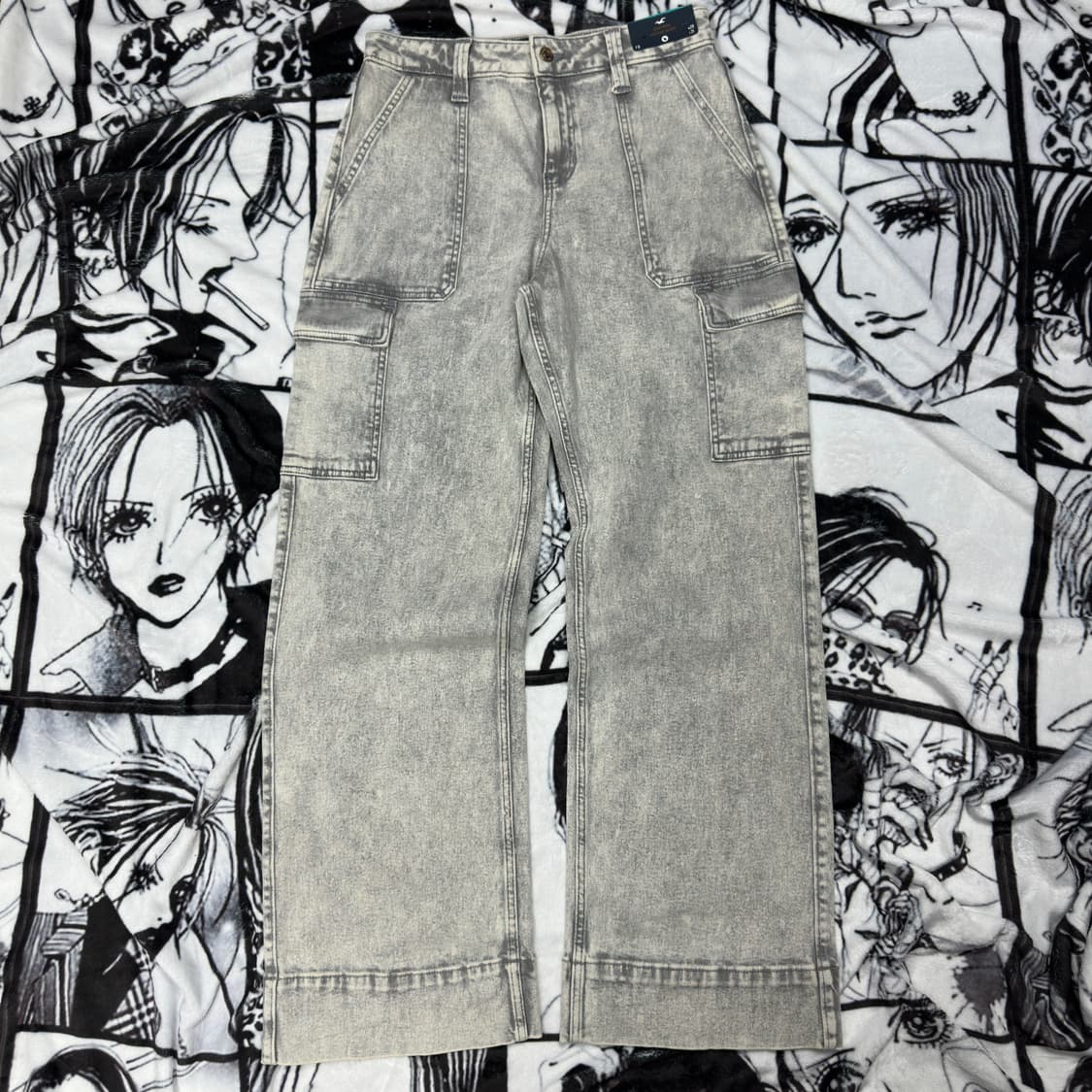 홀리스터 워싱 카고 데님팬츠 상품이미지2