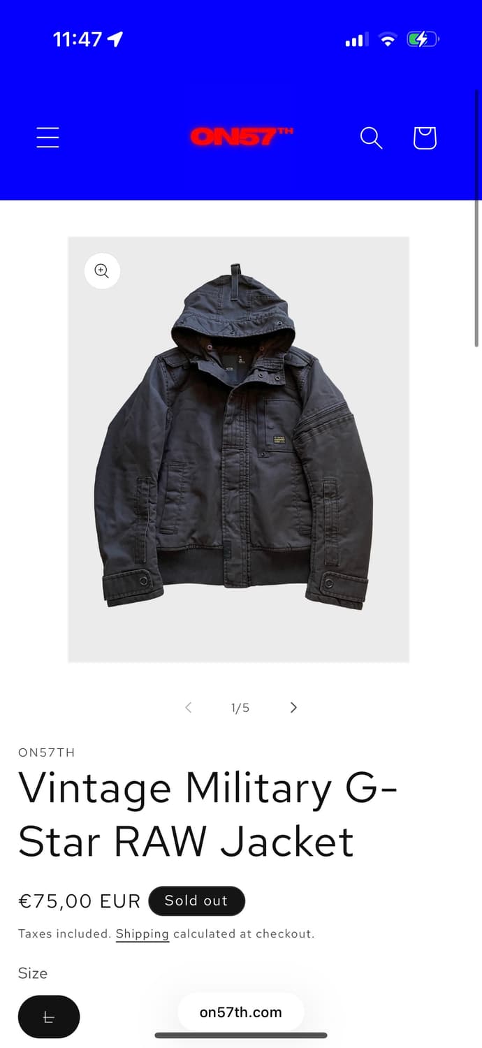 지스타 로우 POLAIR HOODED JKT 상품이미지1