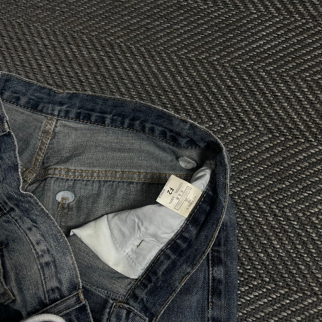 빈티지 미니멀 와이드핏 워싱 데님 팬츠y 4654 상품이미지6