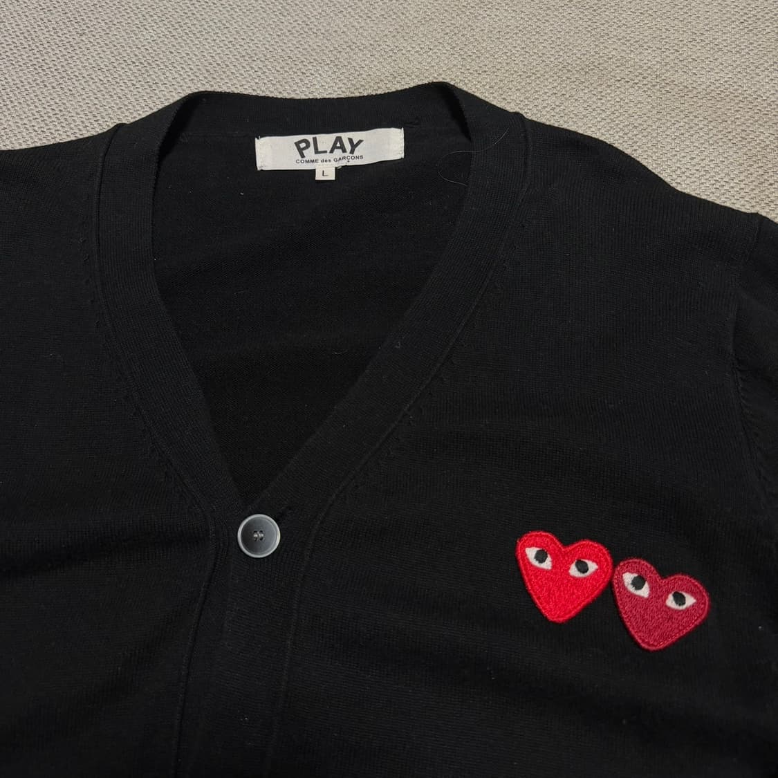 꼼데가르송 더블 와펜 니트 가디건 상품이미지2