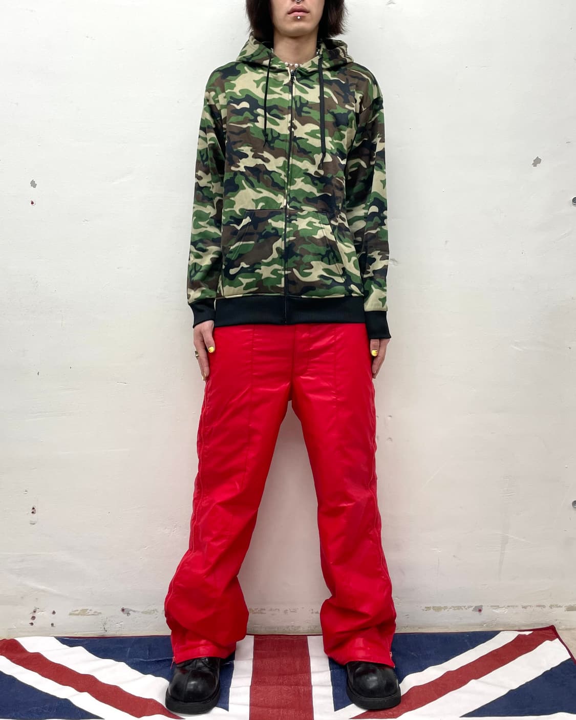 Basic Camouflage Hooded Zip-Up 상품이미지4