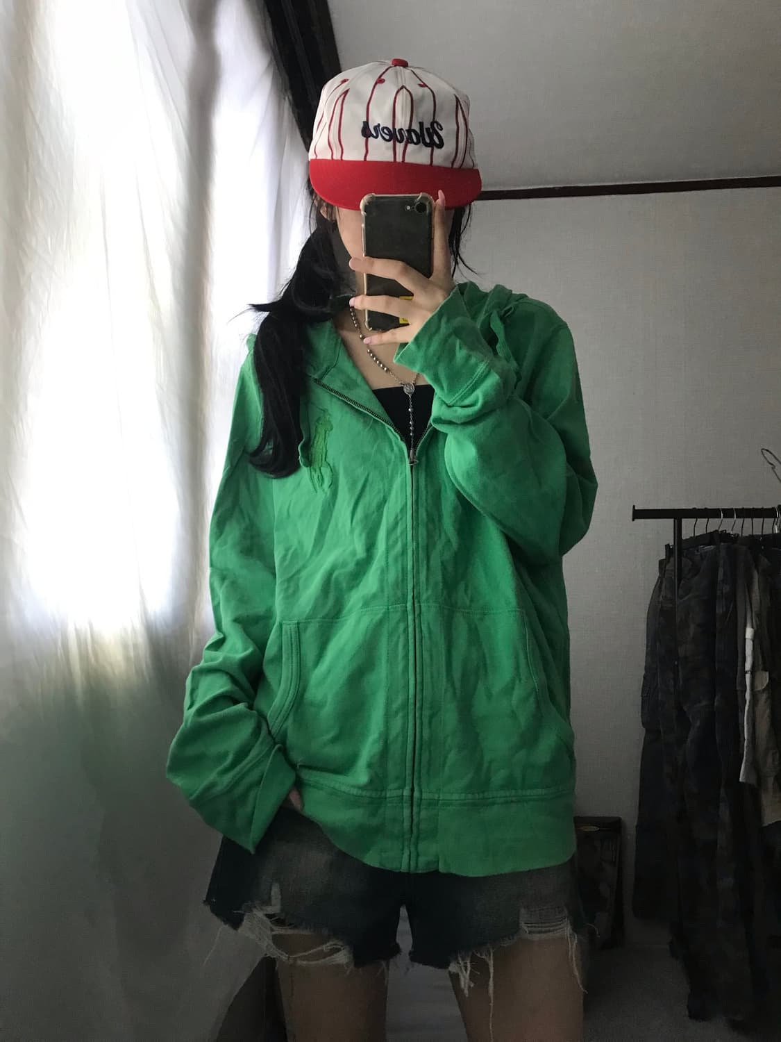 폴로 그린 빅포니 후드집업 상품이미지6