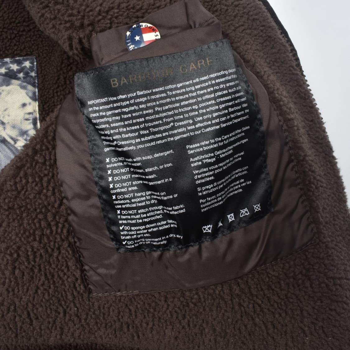 바버 스티브  맥퀸 왁스 자켓 M N0773 상품이미지8