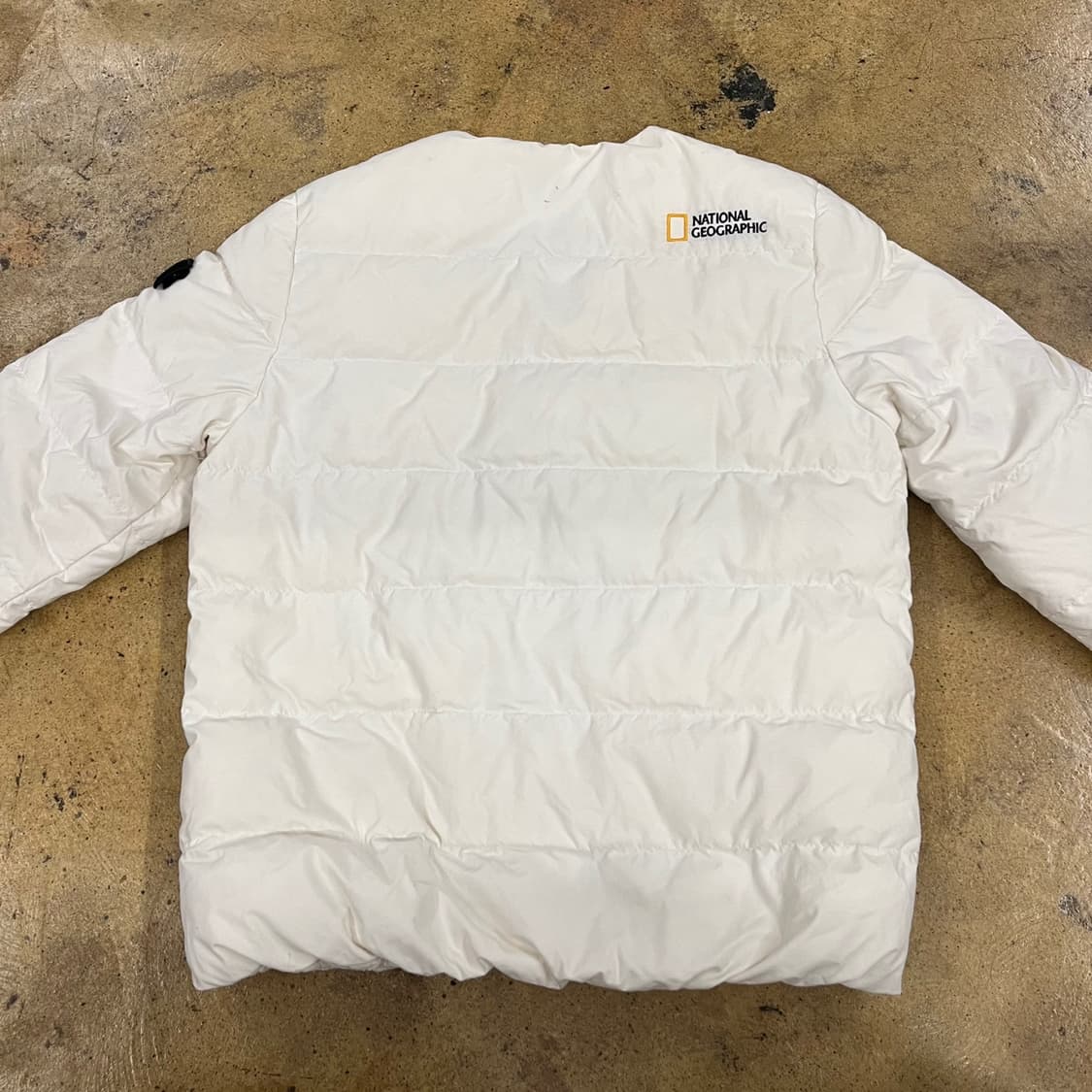 [정품/XS] 내셔널지오그래픽 숏패딩 아이보리 b17 상품이미지4