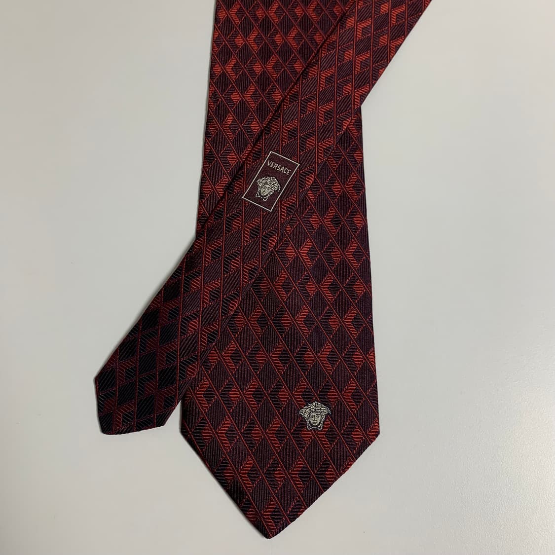베르사체(VERSACE) 심플로고 클래식 명품넥타이 100실크 이태리 상품이미지3