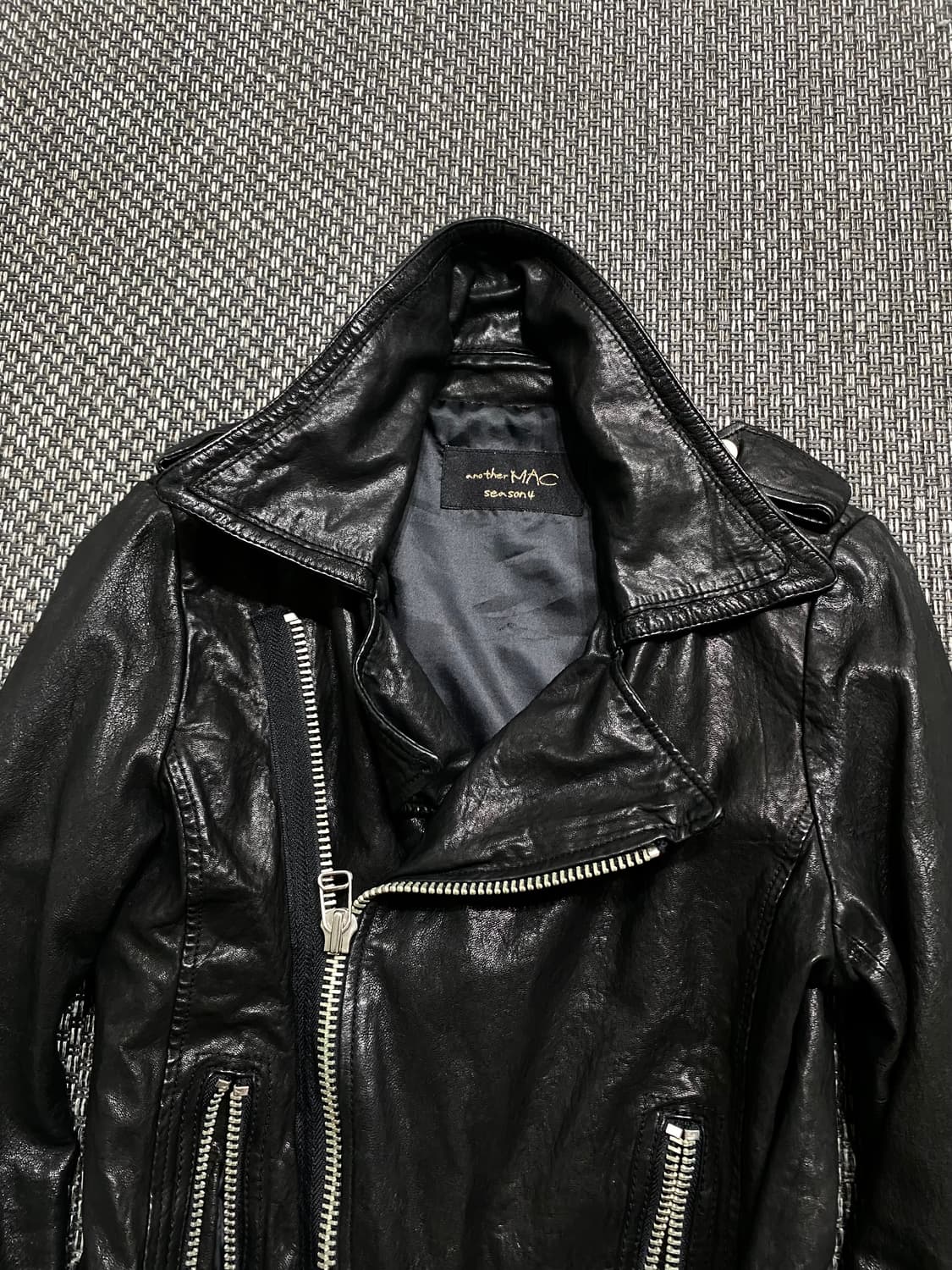[Another Mac]Sheep Skin Chic Crop Leathe 상품이미지6