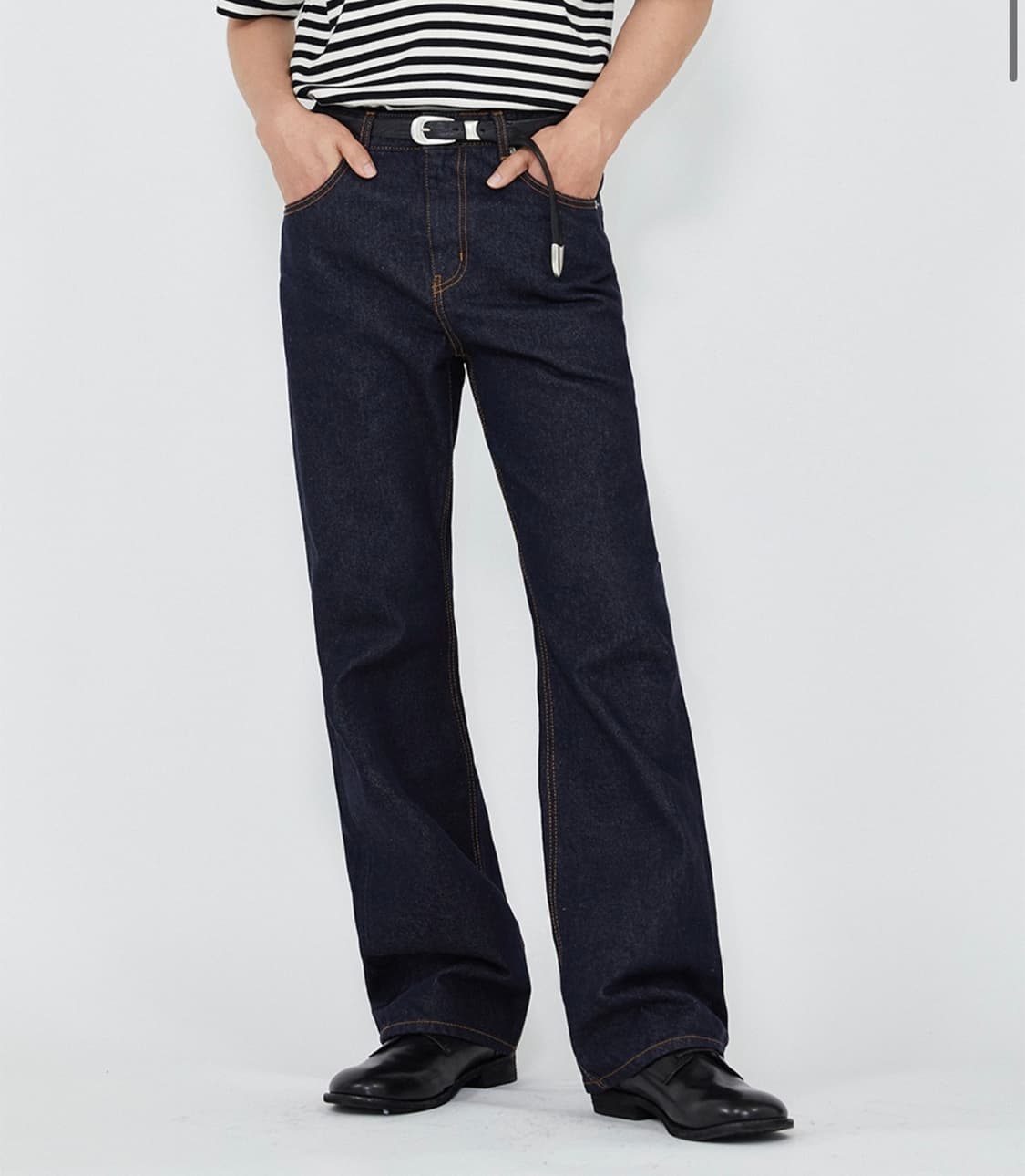 오더아카이브 세미플레어 인디고 생지진 1 29 상품이미지1