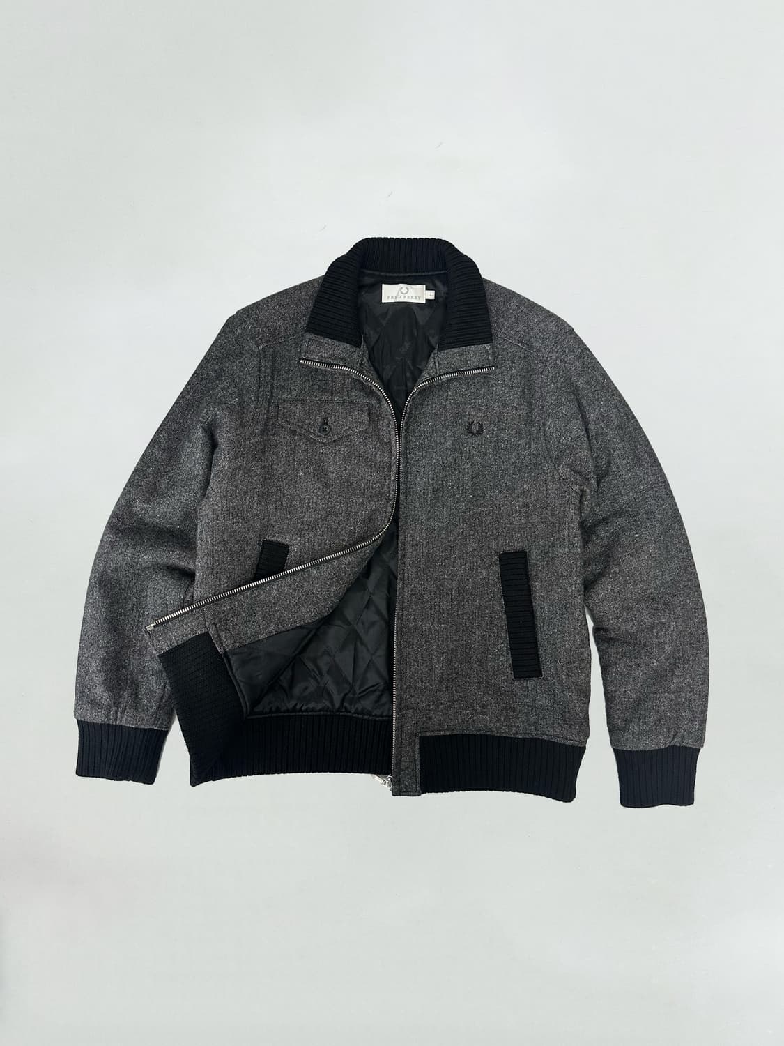 프레드페리 트위드 헤링턴 울 자켓 상품이미지1