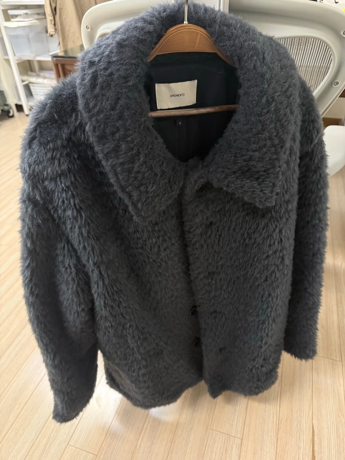 아모멘토 퍼자켓 M 상태 좋습니다 상품이미지1