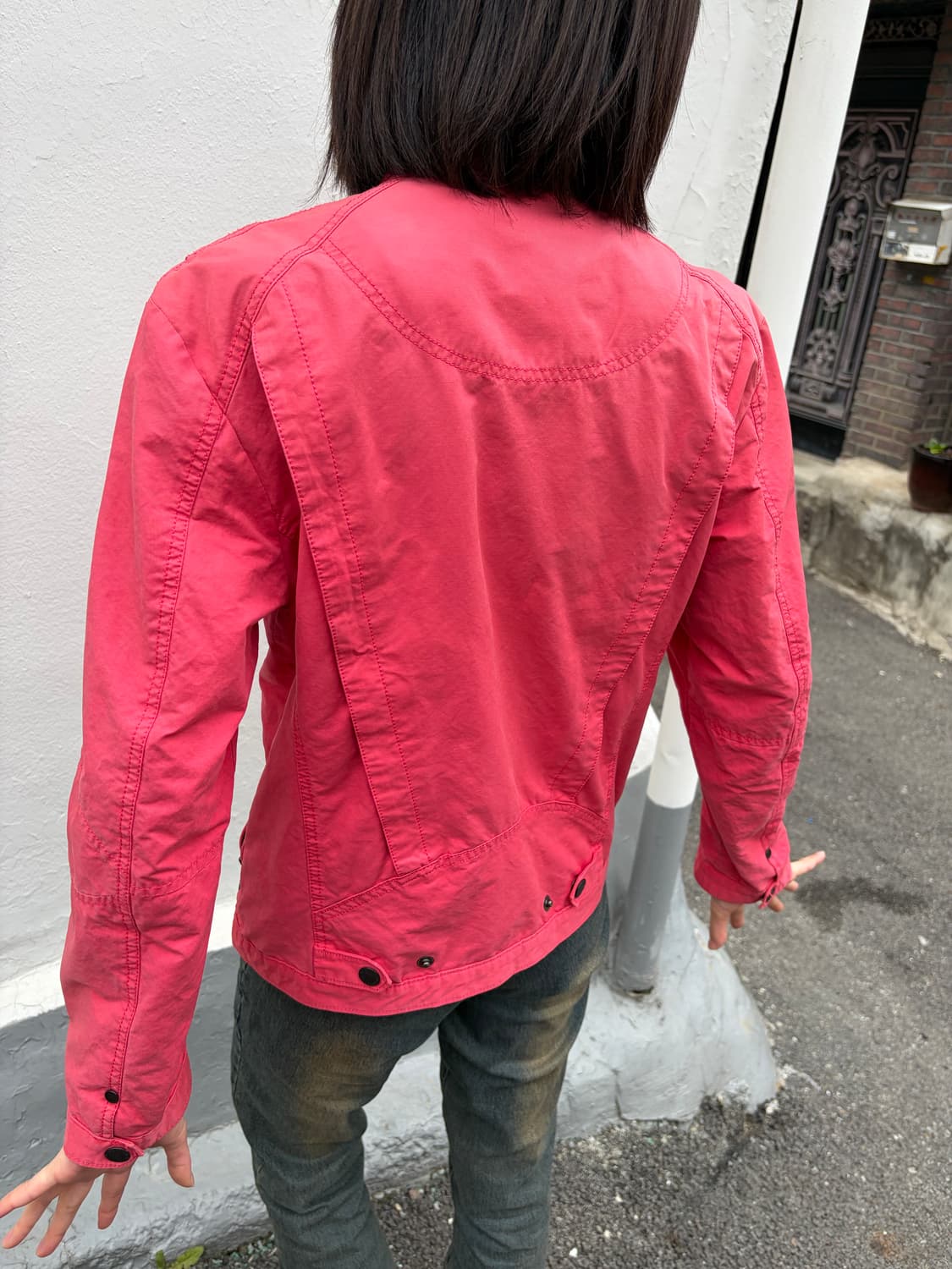 Dress to kill 비비드 핑크 라이더 자켓 L 상품이미지6