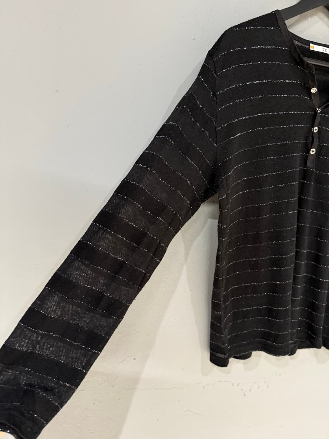 glitter stripe see-through long sleeve 상품이미지6