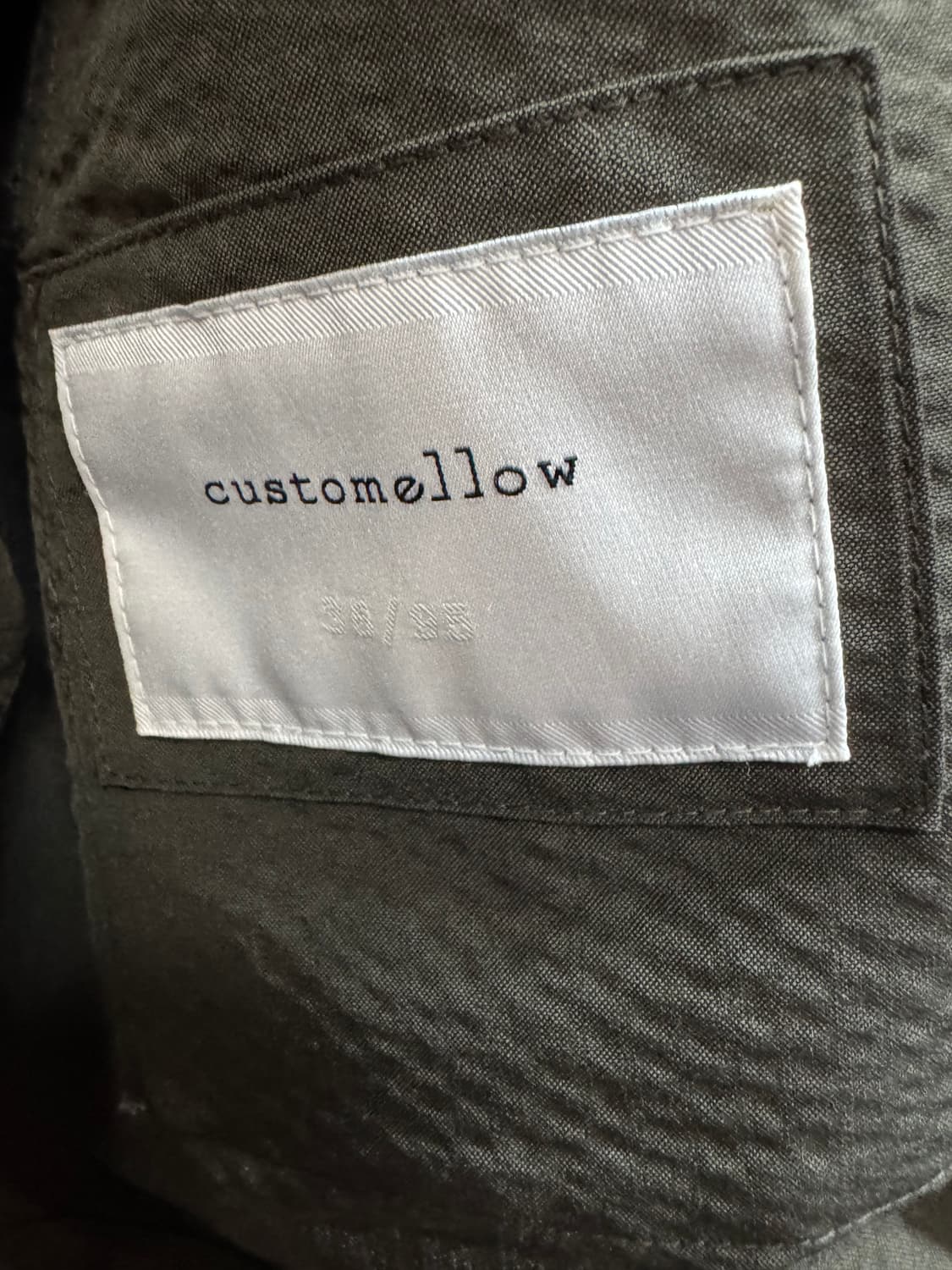 커스텀멜로우 22시즌 시어서커 필드 카키자켓 95(L) 상품이미지7