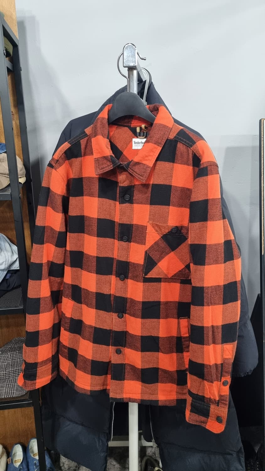 팀버랜드 L사이즈 겨울용(안감후리스) 셔츠같은 자켓(체크셔켓) 상품이미지1