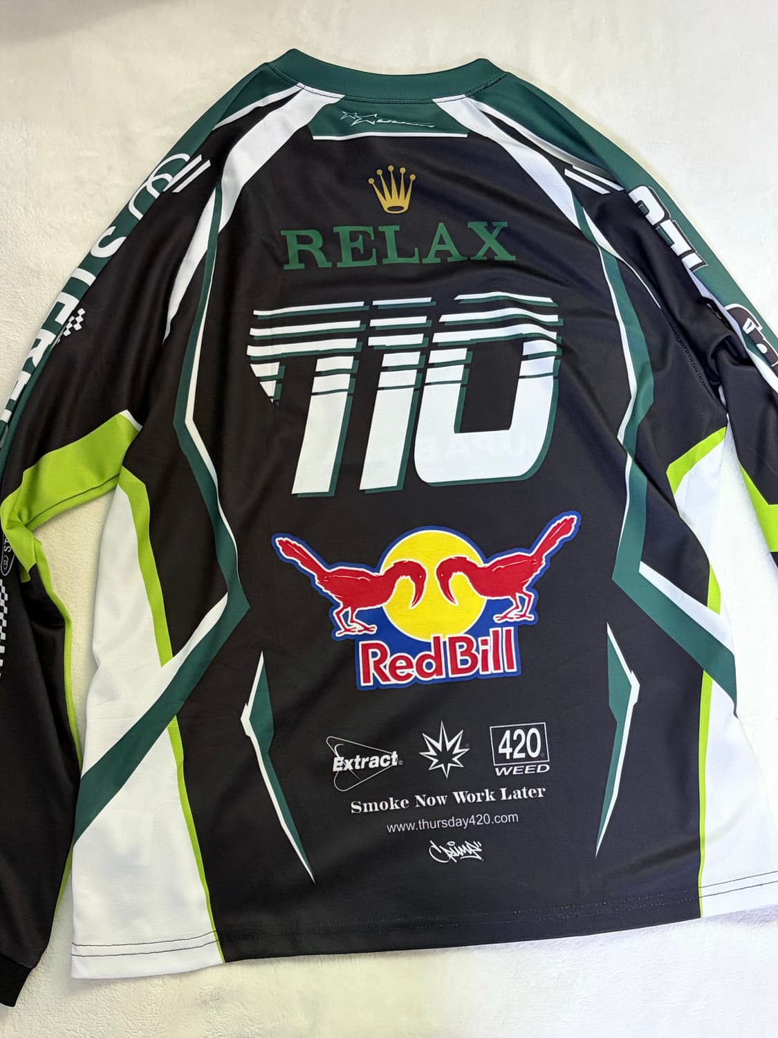 THURSDAY420 x CRUMP 패러디 레이싱 져지 [블랙] 상품이미지3