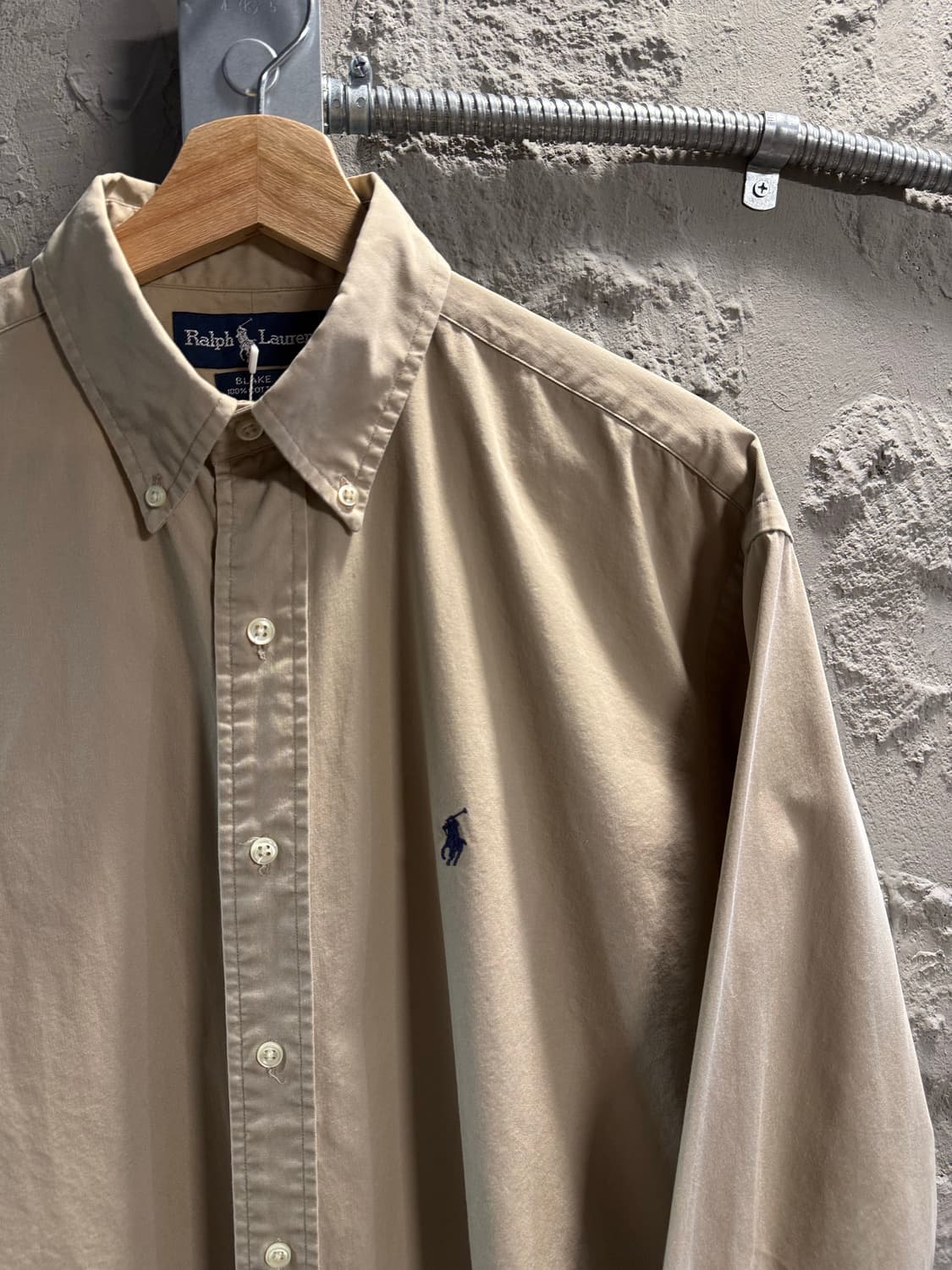 M 폴로 랄프로렌 POLO 블레이크 버튼다운 셔츠 베이지 상품이미지3
