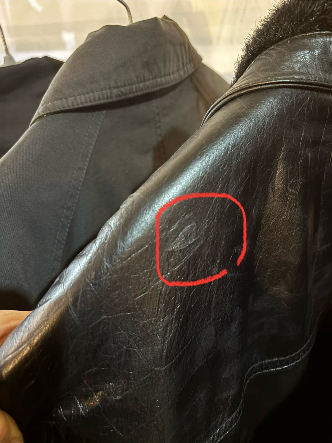 크로커다일 빈티지 가죽 자켓 상품이미지9