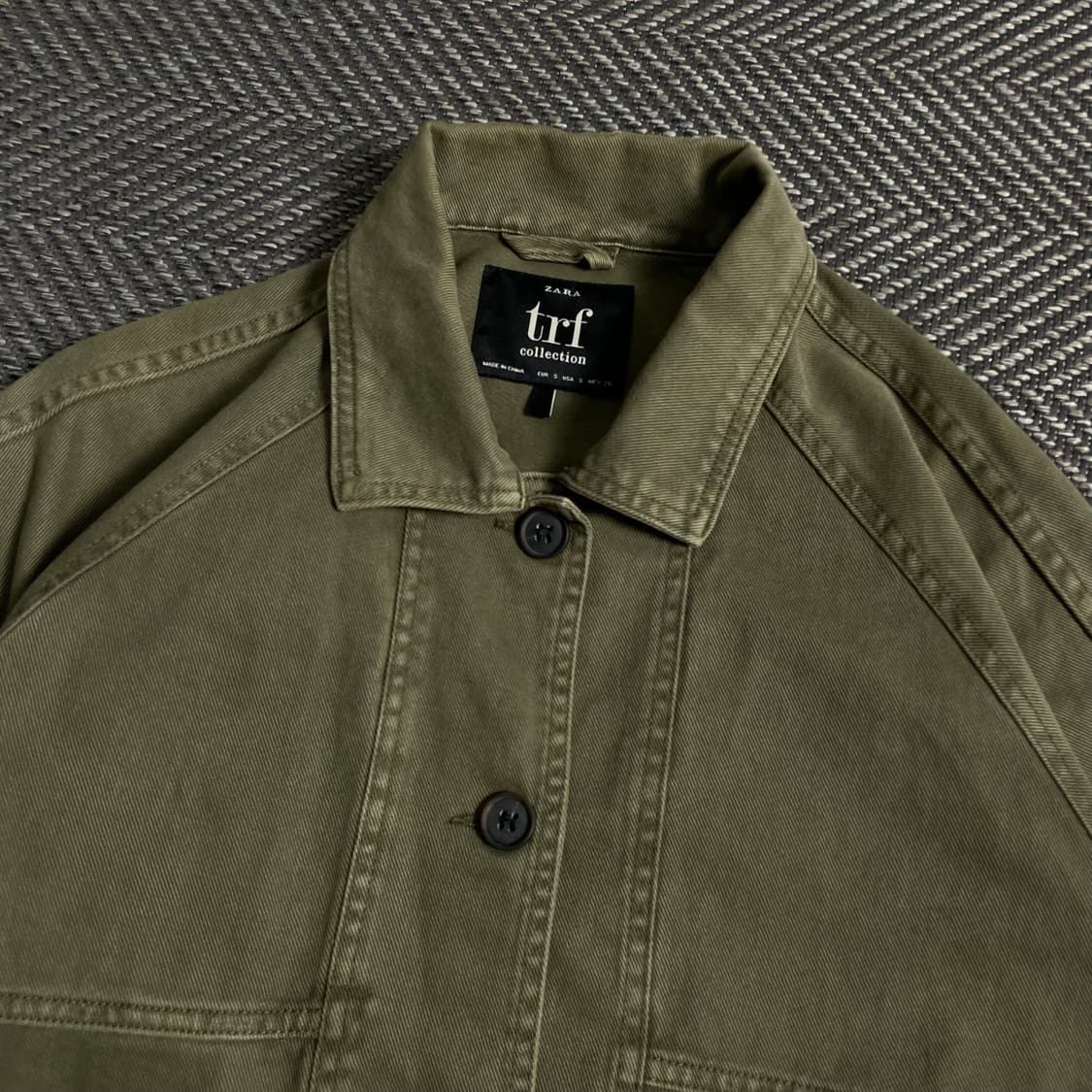 ZARA TRF 미니멀 캔버스 트러커 데님 자켓 y 5059 상품이미지3