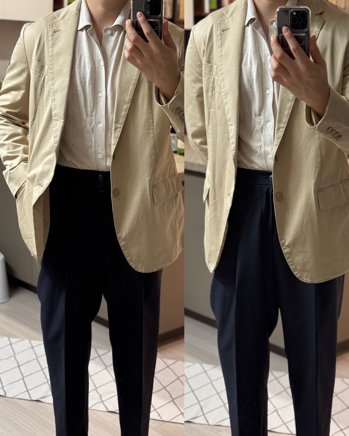 폴로 랄프로렌 치노 수트 재킷 베이지 42R 상품이미지2