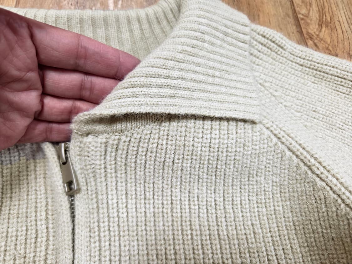 디어먼트(MNLB) 펌킨 레글런 카라넥 니트집업가디건 프리사이즈 새상품 상품이미지5