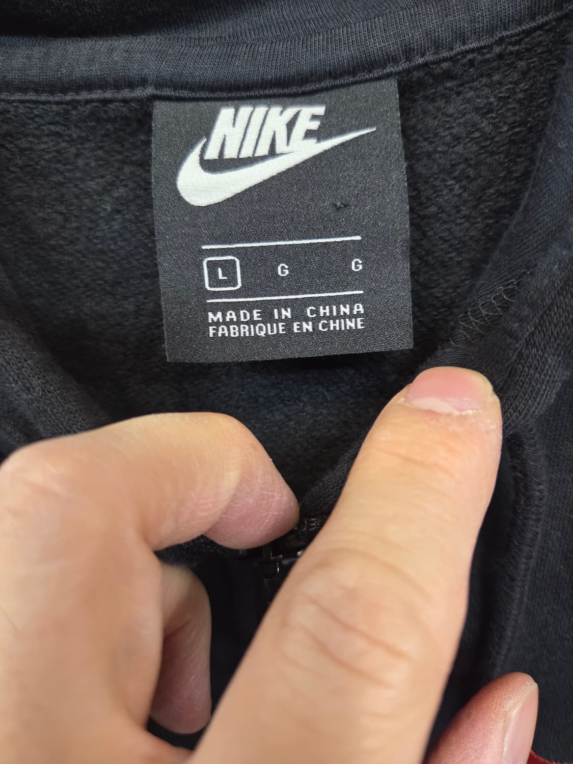 나이키 더블스우시 기모 후드집업 L 상품이미지4