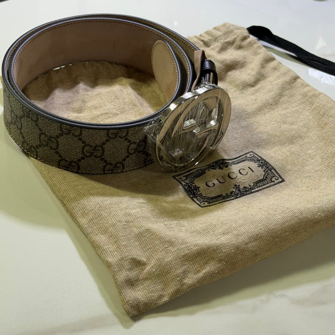 (80) Gucci 구찌 GG 슈프림 인터로킹 벨트 상품이미지2