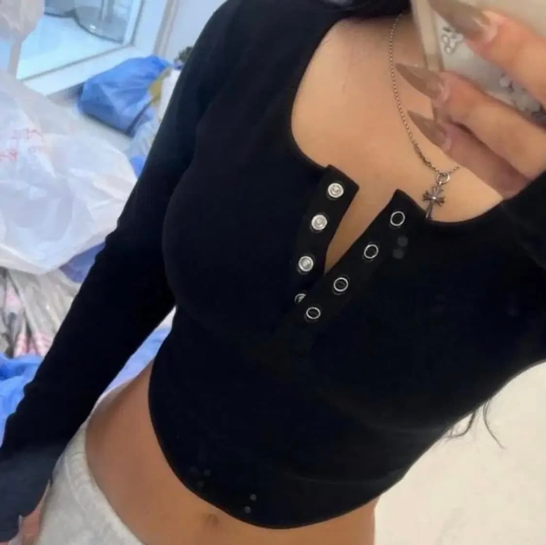 플리즈노팔로우 제니탑 긴팔 베이지 상품이미지1