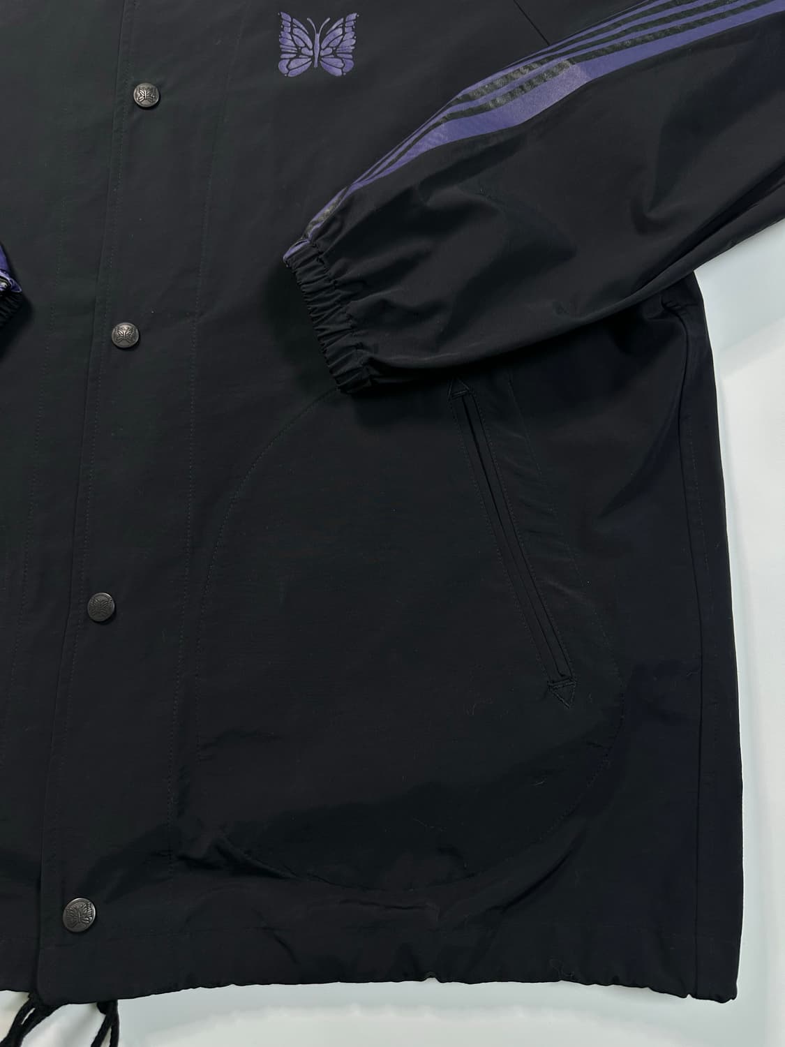 니들스 블랙 나일론 코치자켓 상품이미지5