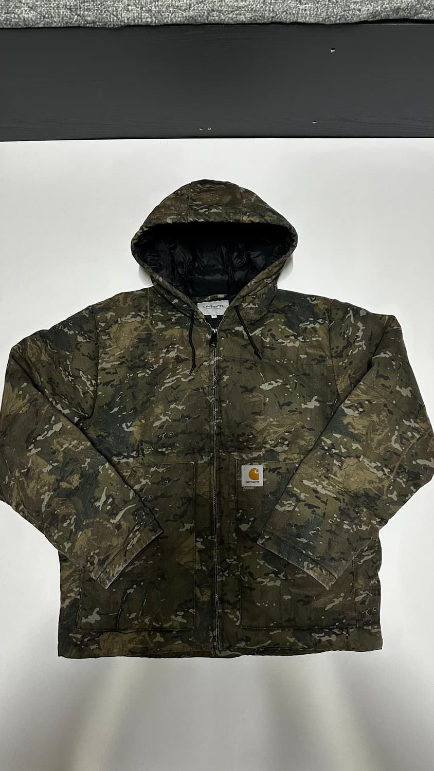 칼하트 카모 플리스 후드 자켓 상품이미지1