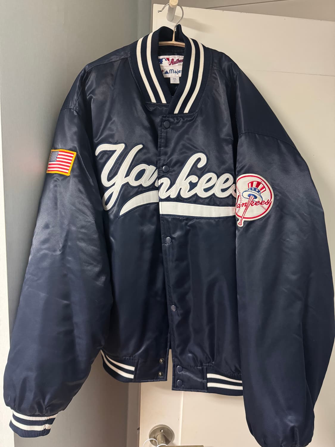 Majestic 양키스 네이비 야구 점퍼 XXL 상품이미지1