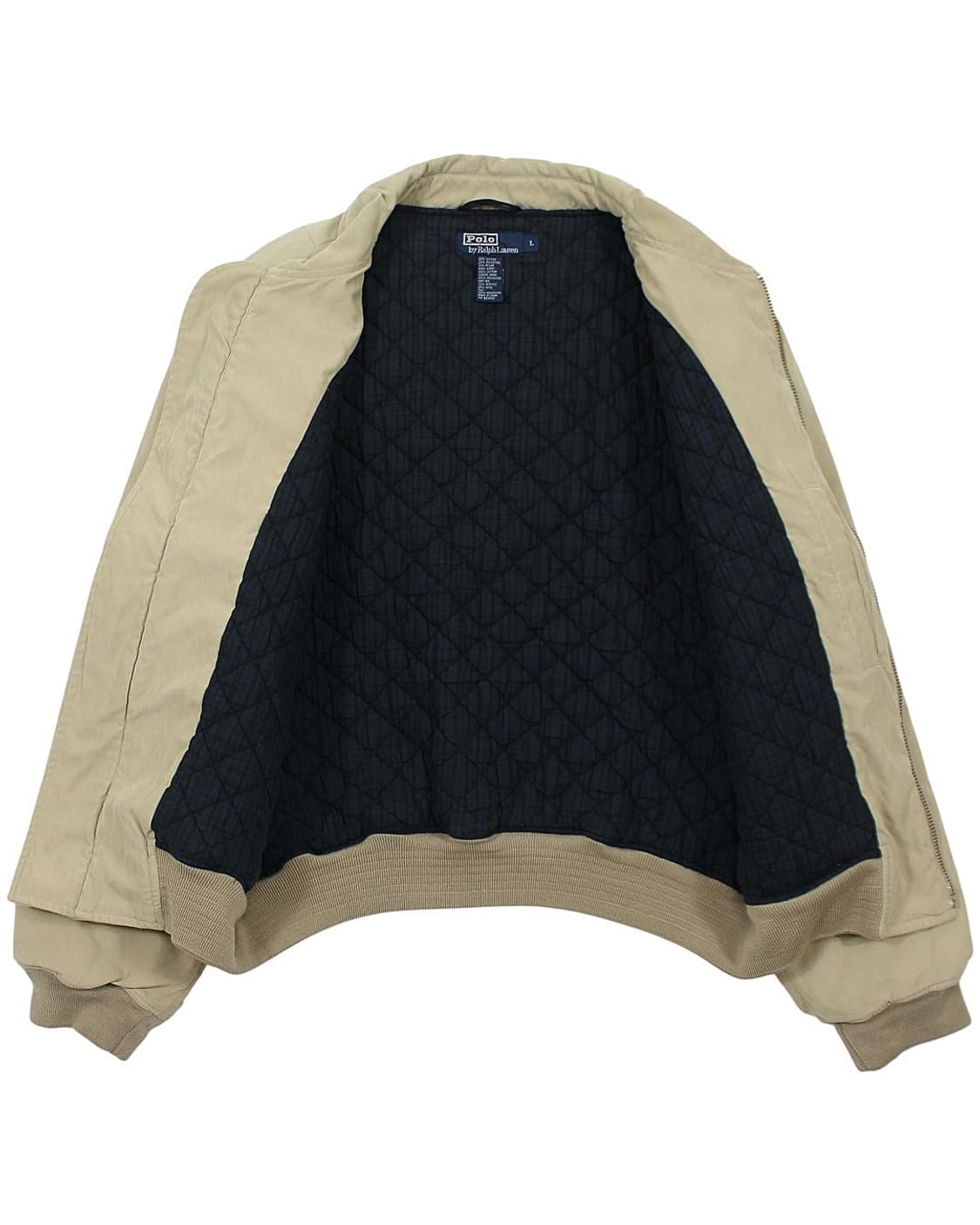 1990s 폴로랄프로렌 봄버 자켓 블랙와치 퀼팅 안감 빈티지 상품이미지3