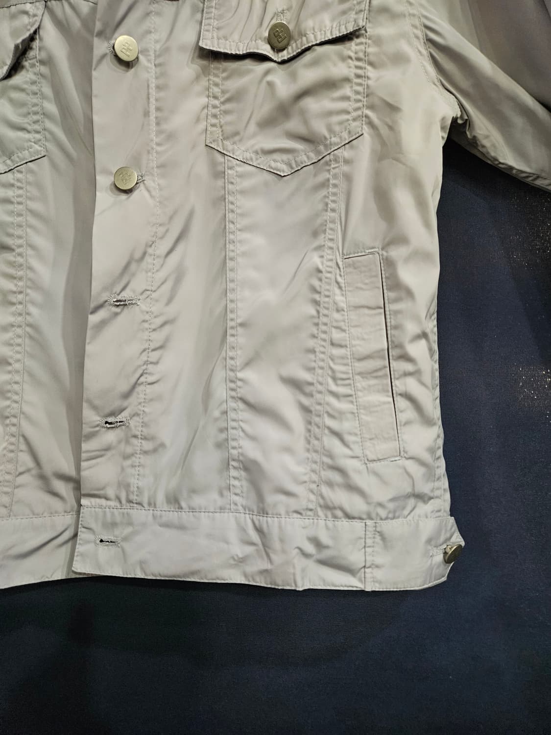 플라스틱 프로덕트 라이트그레이 남성 세미오버핏 95 방풍자켓  상품이미지6