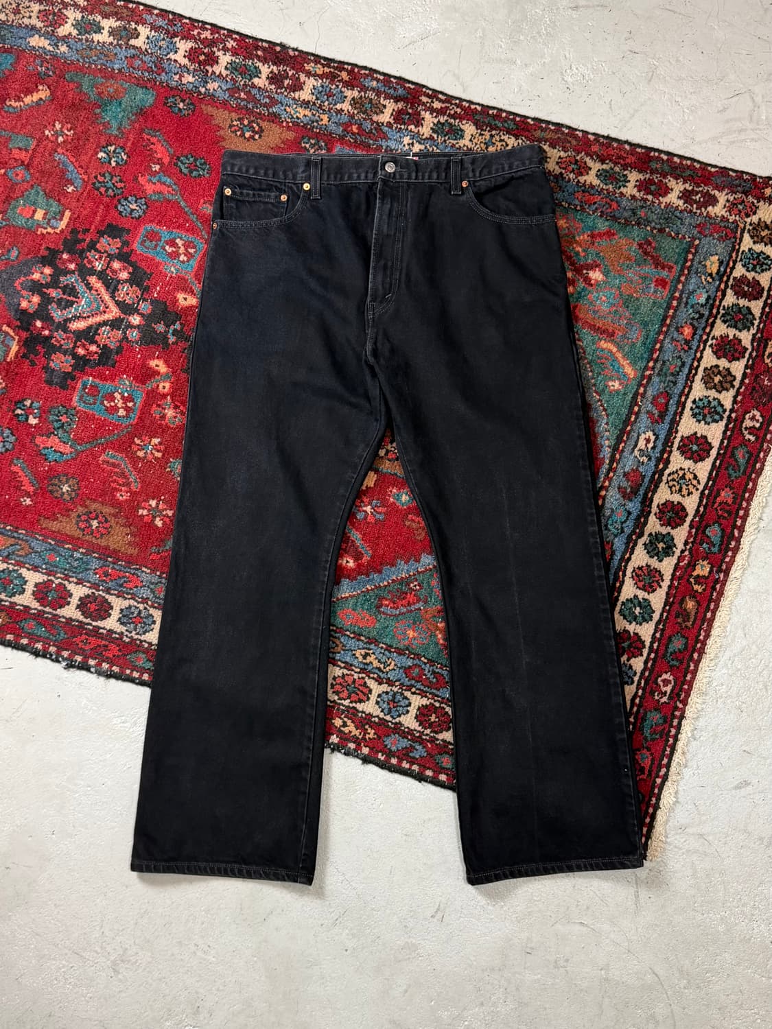 00's 빈티지 리바이스 517 블랙 부츠컷 플레어진 상품이미지2