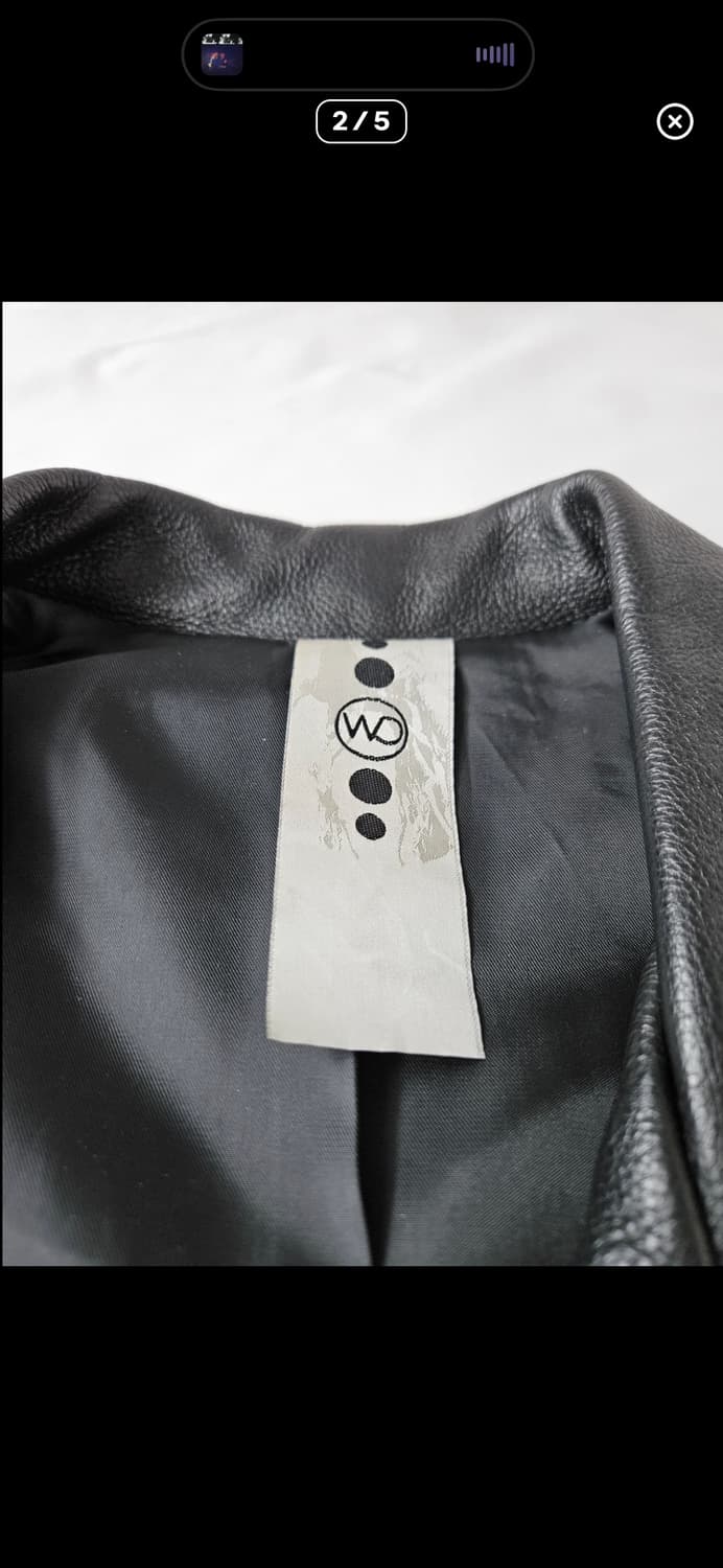 릭오웬스 맛) WO 일본 소가죽 리얼레더 라이더 바이커자켓 J 상품이미지2