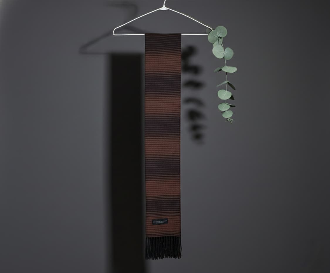 페르난도 소렌슨 캐시미어 머플러 브라운 상품이미지5