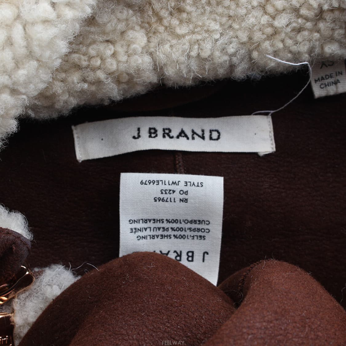 제이브랜드 브라운 무스탕 자켓 44 상품이미지3