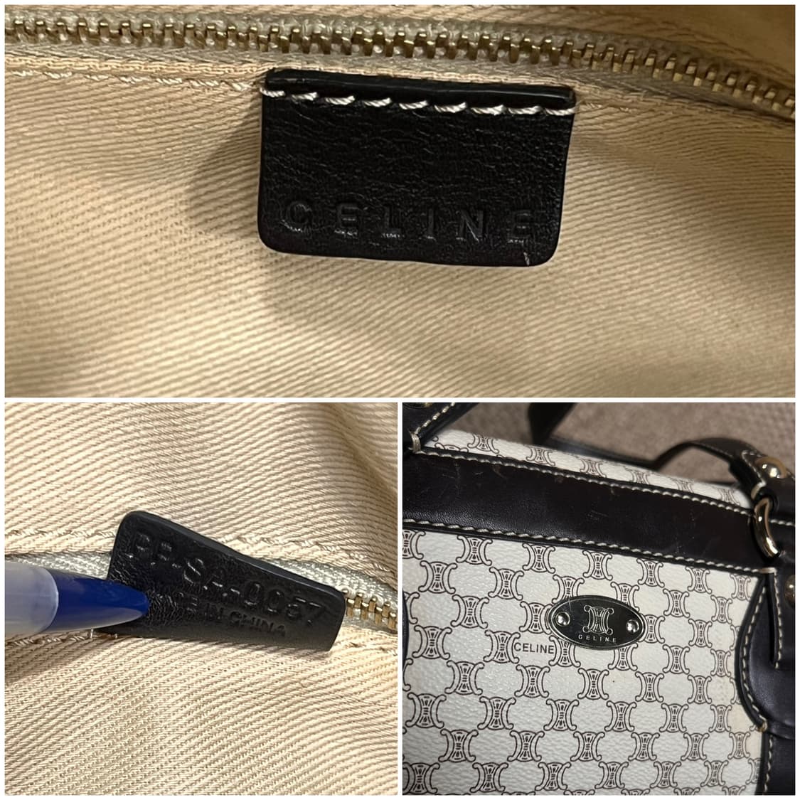 셀린느 마카담 캔버스 숄더백 상품이미지3