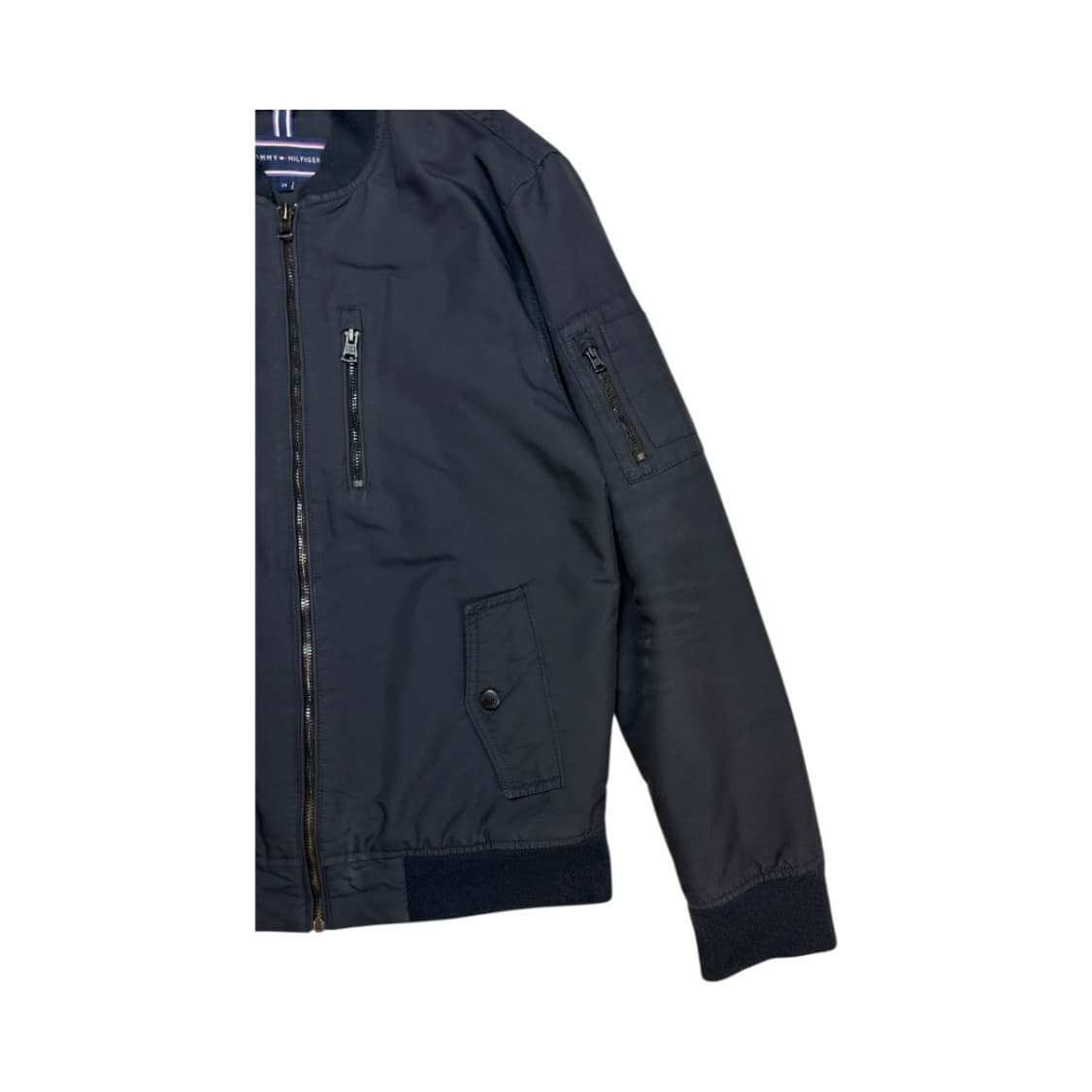 (M) 타미힐피거 네이비 퀄팅안감 MA-1 자켓 OJ-017 상품이미지4